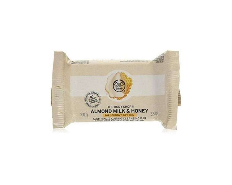 Body Shop Almond Milk & Honey Soothing & Caring Cleansing Bar 100g