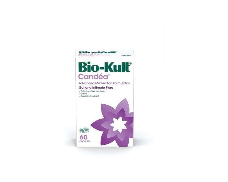 Bio-Kult Candéa Advanced Live Bacterial Formulation for Intimate Flora with Garlic and Grapefruit Extract 60 Capsules