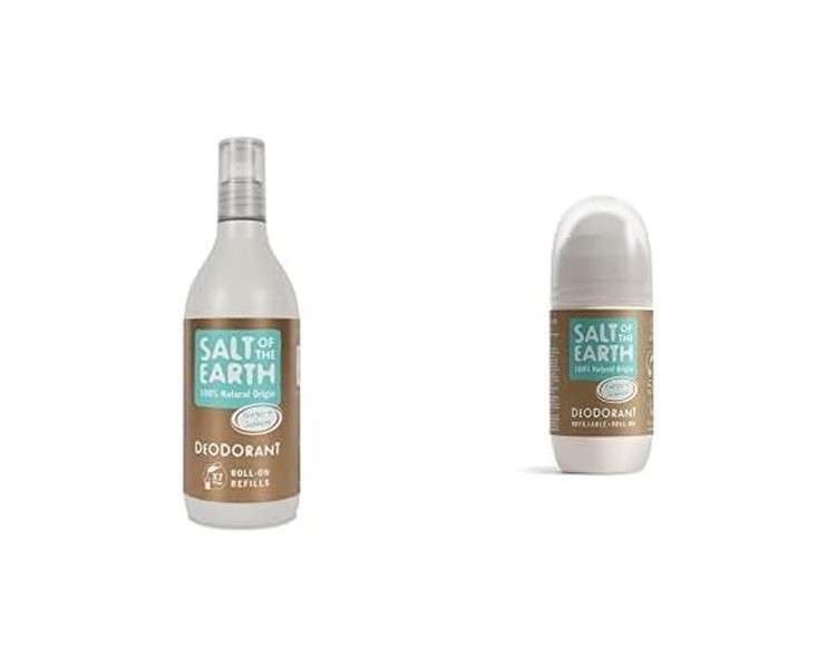 Salt Of the Earth Natural Deodorant Refillable Roll-on Ginger & Jasmine Fragrance Free 75ml