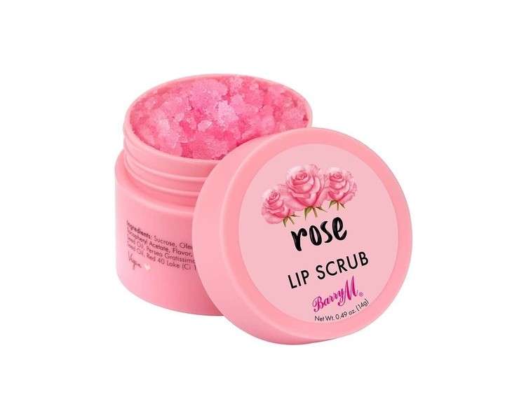 Barry M Exfoliating Lip Scrub Treatment Rose Flavor Pink