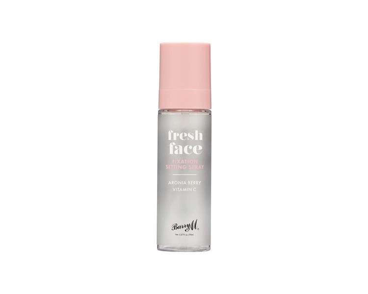 Barry M Fresh Face Fixation Makeup Setting Spray with Aronia Berry and Vitamin C Clear Fixation Finish