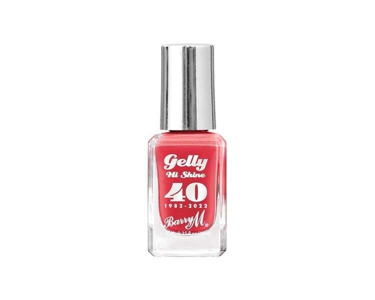 Barry M Gelly Nail Polish Red Velvet 10ml