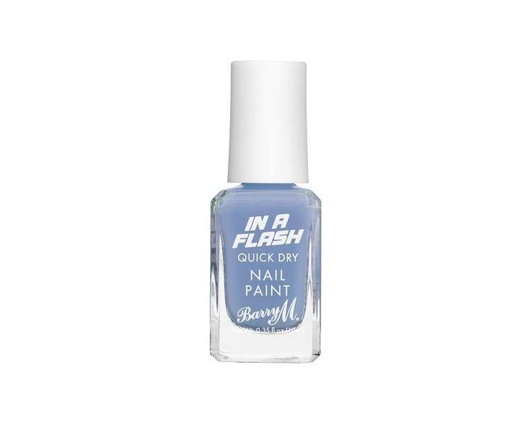 Barry M In A Flash Quick Dry Nail Paint Brisk Blue 10ml