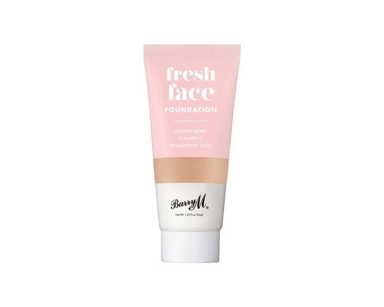 Barry M Cosmetics Fresh Face Lightweight Liquid Foundation with Hyaluronic Acid and Vitamin C Shade 9