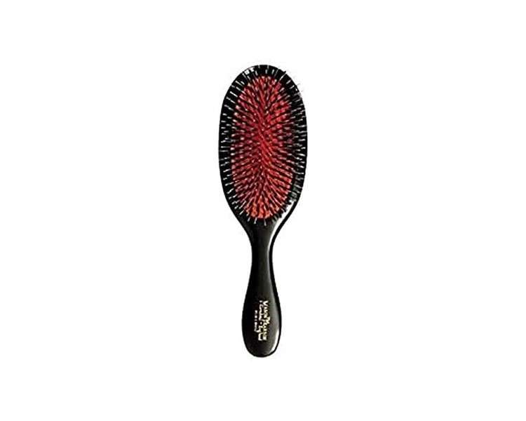 Mason Pearson Handy Mixte BN3 Hairbrush with Pure Boar Bristles and White Nylon Pins 12 Rows