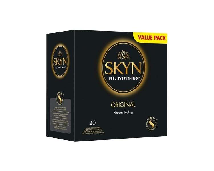 SKYN Original Condoms Ultra-Soft Latex-Free 40 Units Black - Pack of 40