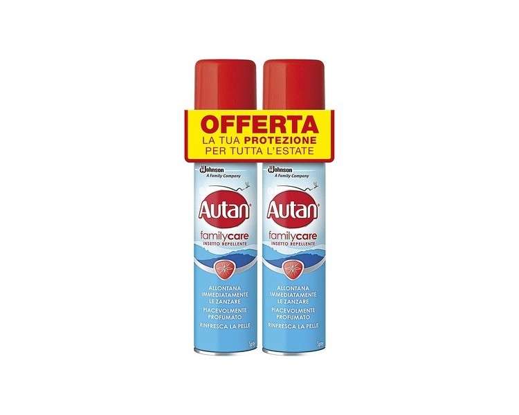 Autan Family Care Bipacco Spray Anti-Mosquito Common And Tiger, Insect