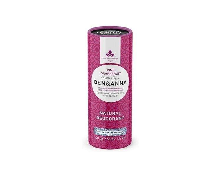 BEN&ANNA Papertube Pink Grapefruit Deodorant 40g