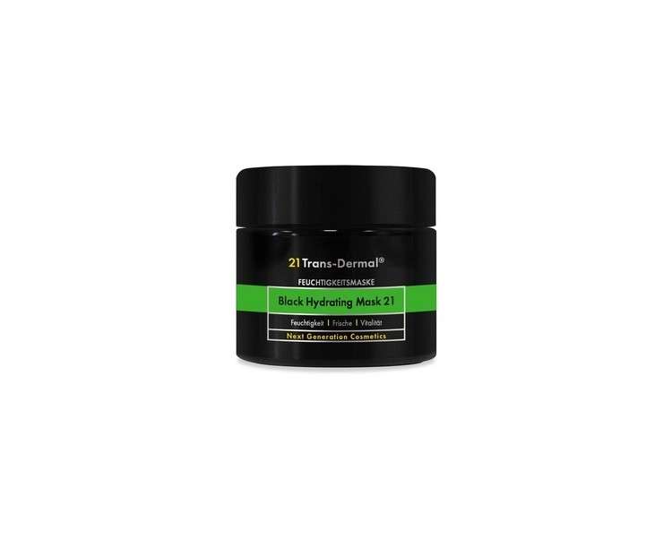 Black Hydrating Mask 21 Moisturizing Face Mask Made in Germany 21 Trans-Dermal