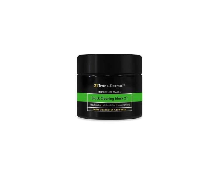 Black Cleaning Mask 21 Cleansing Face Mask with Nourishing Plant Extracts 21 Trans-Dermal