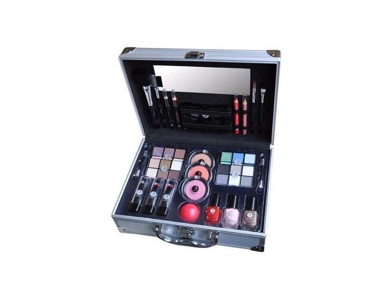 2k All About Beauty Train Case Complete Makeup Palette