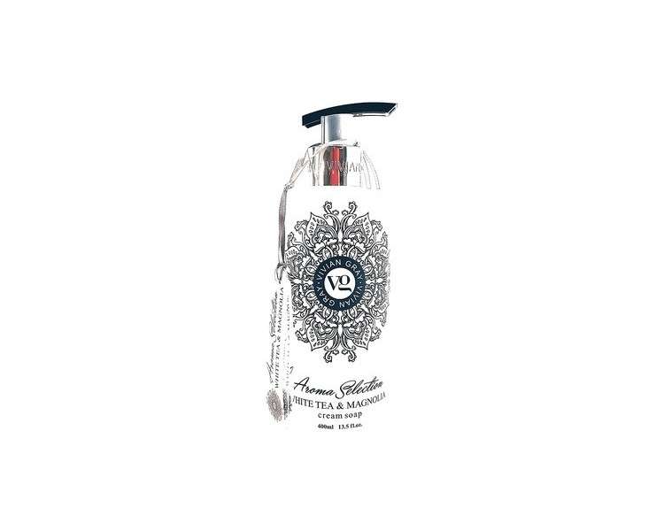 Vivian Gray 2015 Aroma Selection Soap Dispenser with White Tea & Magnolia Cream Soap 400ml