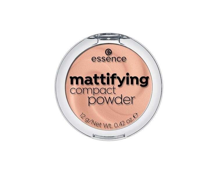 Essence Mattifying Compact Powder 12g - Perfect Beige for Combination, Dry, and Acne-Prone Skin - Vegan and Nanoparticle Free