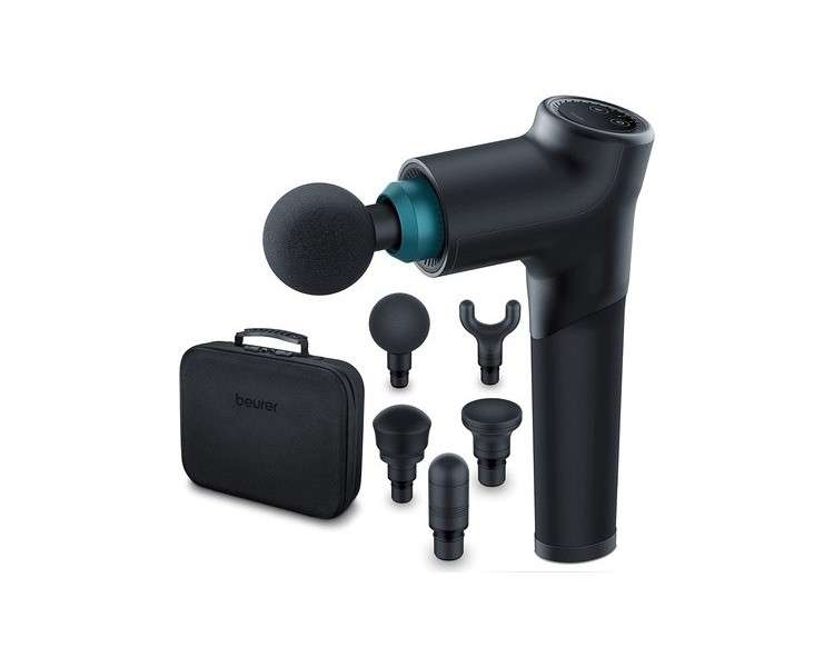 Beurer MG 185 Massage Gun with 5 Attachments and 9 Intensity Levels