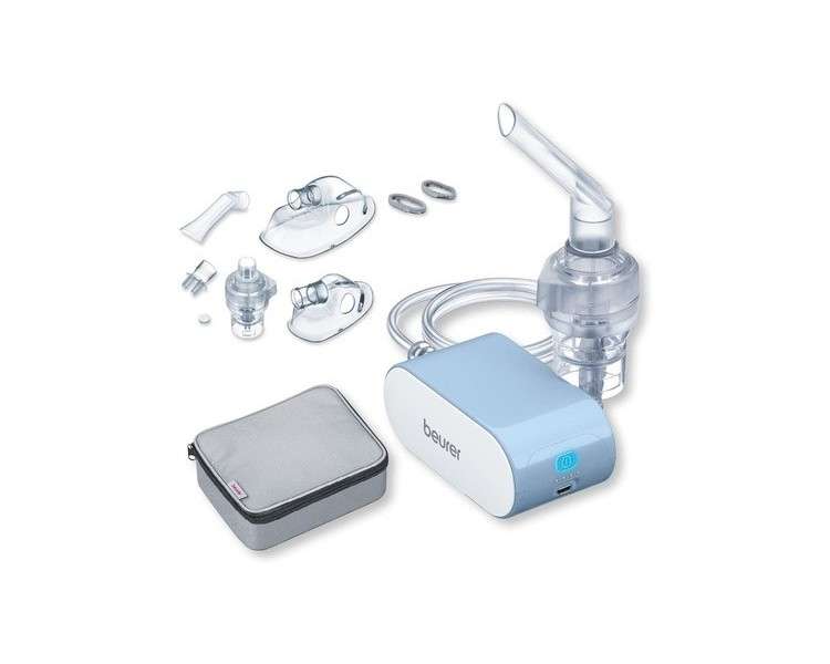 Beurer IH 60 Inhaler with Rechargeable Battery and Compressor Technology for Cold, Asthma and Other Respiratory Diseases