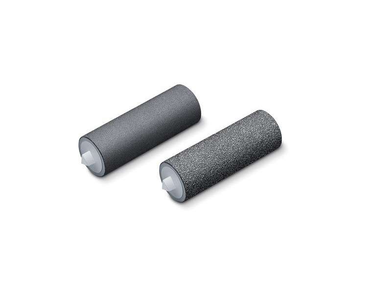 Beurer MP 55/28 Callus Remover Replacement Rollers - Removes Calluses, Corns, and Rough Spots - Two Coarse/Fine Grinding Rollers