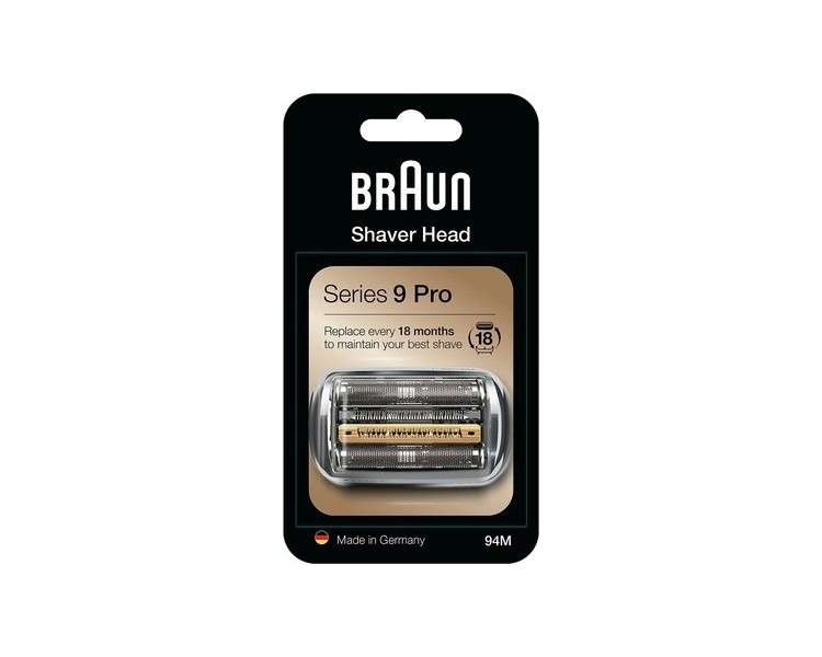 Braun Series 9 Electric Shaver Replacement Head 94M - Silver