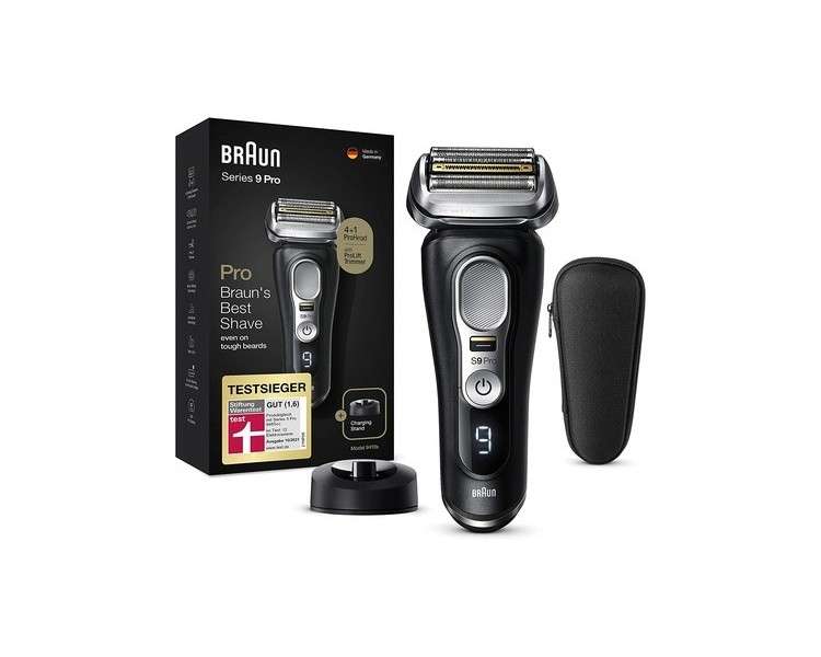 Braun Series 9 Pro Premium Men's Shaver with Trimmer 60 Min. Battery Life 9410s Black