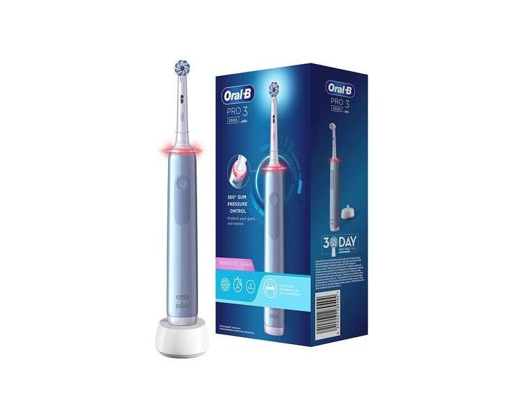 Oral-B PRO 3 Electric Toothbrush with Rechargeable Handle and Braun Technology - Blue