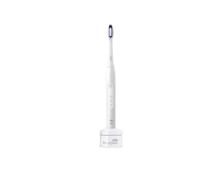 Oral-B Pulsonic Slim One 2000 Electric Sonic Toothbrush for Whiter Teeth in 2 Weeks White Base Edition