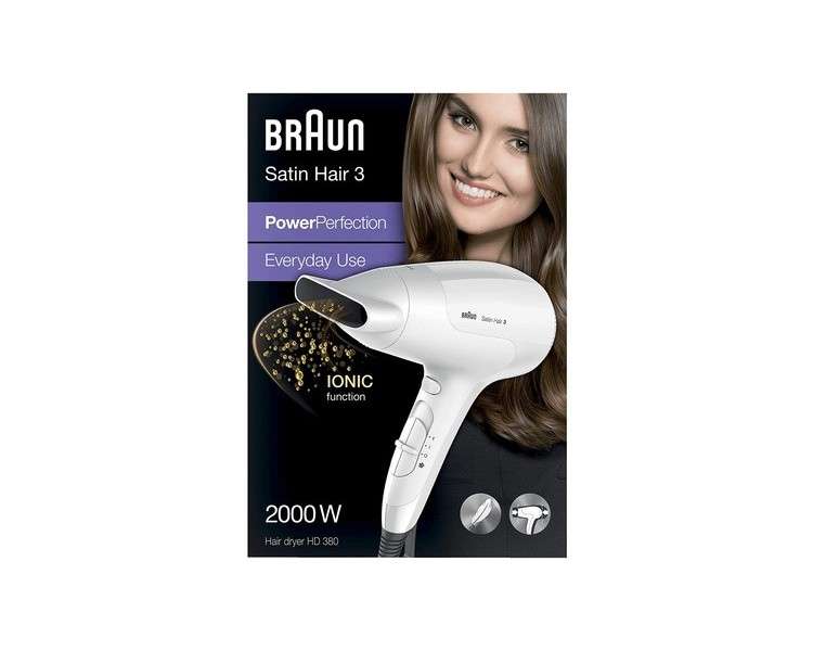 Braun hairdryer Satin 3 HD 380 Power Perfection