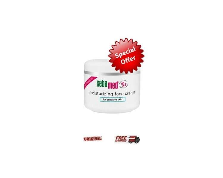 Sebamed Moisturizing Cream 75ml pH 5.5 Day and Night Cream for Sensitive and Dry Skin