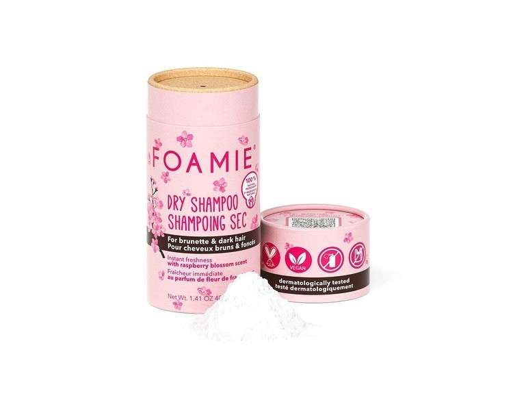 FOAMIE Berry Dry Shampoo for Brunette Hair pH-Balanced Soap and Paraben Free - Made in UK