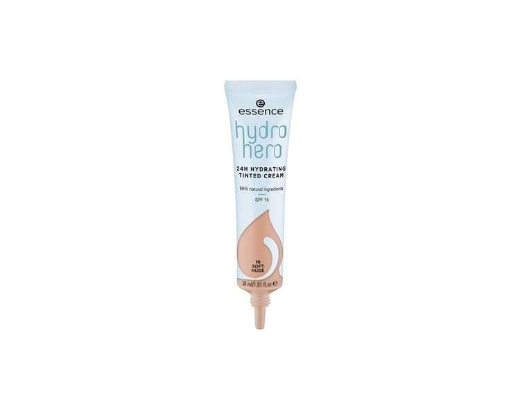 Essence Hydro Hero 24h Hydrating Tinted Cream Foundation 30ml Nr.10 Soft Nude