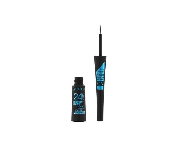 Catrice 24h Brush Liner Waterproof Eye Liner with Coconut Water 3ml - 010 Ultra Black Waterproof