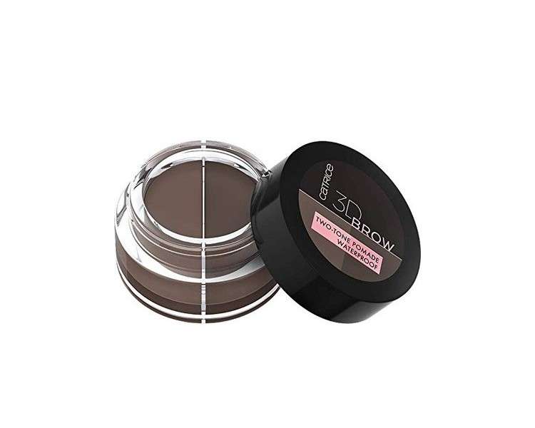 Catrice 3D Brow Two-Tone Pomade Waterproof Medium To Dark 020 Brown 5g - Vegan and Long-Lasting