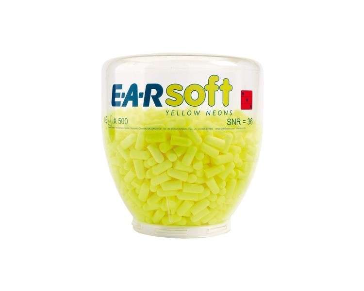 3M E-A-RSoft Earplugs 500 Pairs Yellow