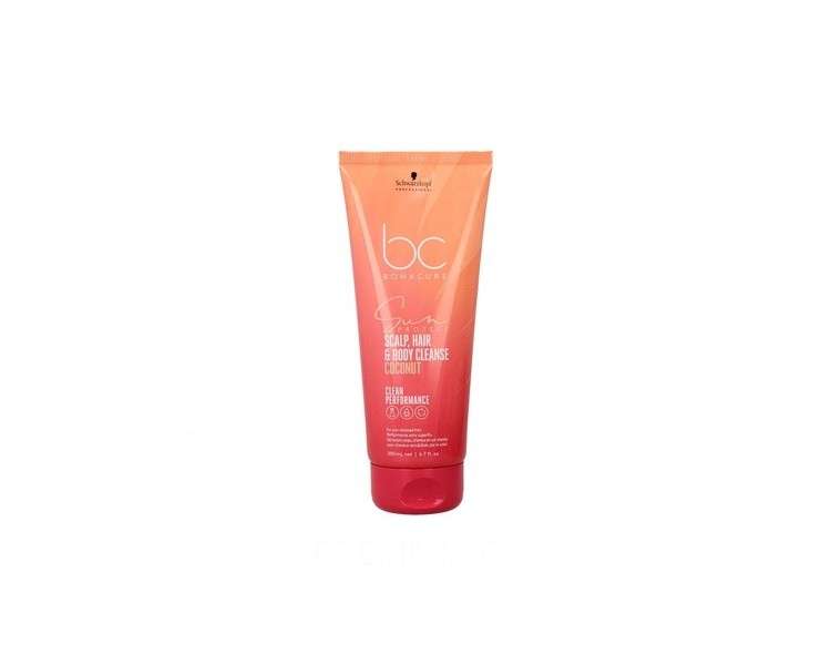 Schwarzkopf BC Sun Protect Scalp, Hair And Body Cleanse 200ml - 3 in 1 Sun Shampoo