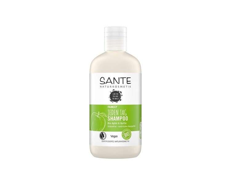 SANTE Naturkosmetik Everyday Shampoo Organic Apple & Quince Mild Hair Care for Normal Hair 250ml