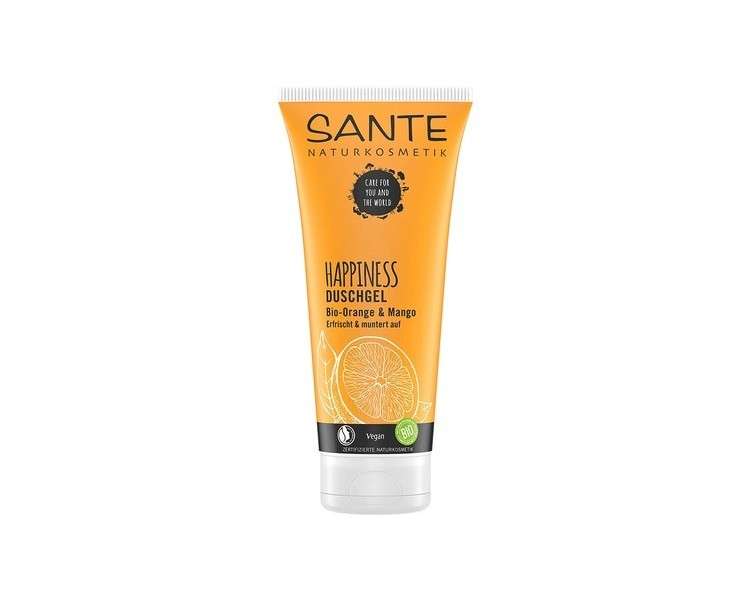 SANTE Naturkosmetik Happiness Shower Gel Tropical Scent Intensive Moisture 200ml