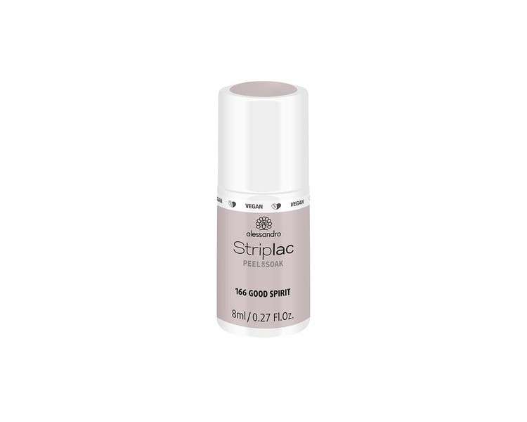 alessandro Striplac Peel or Soak VEGAN GOOD SPIRIT LED Nail Polish in Shimmering Cream Shade 8ml