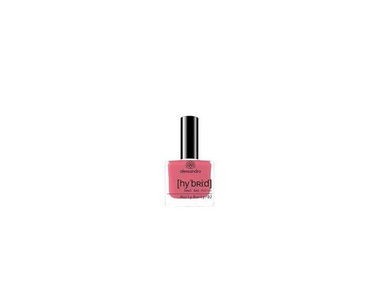 Alessandro Hybrid Nail Polish Hurly Burly - Light Pink Tone - Perfect Nails in 3 Steps Without LED - Up to 10 Days Hold! 8ml