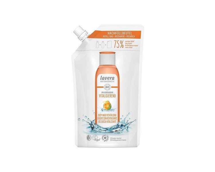 lavera Vitalizing Organic Orange and Organic Mint Shower Gel Refill 500ml