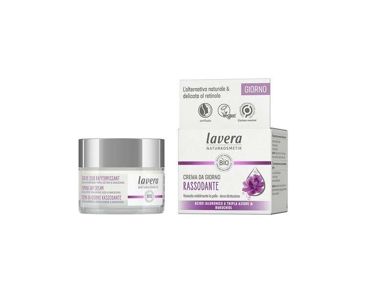 Lavera Firming Day Cream with Triple-Effect Hyaluronic Acid and Bakuchiol Anti-Age Organic Skin Care 50ml
