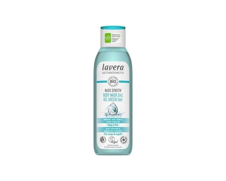 lavera basis sensitiv 2in1 Body Wash with Organic Aloe Vera and Plant Keratin 250ml
