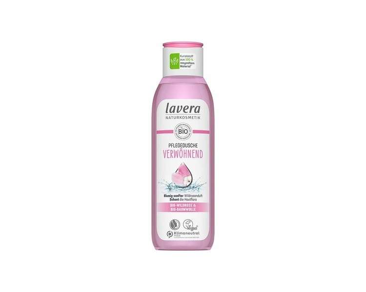 lavera Nourishing Shower Gel with Organic Wild Rose and Organic Cotton 250ml