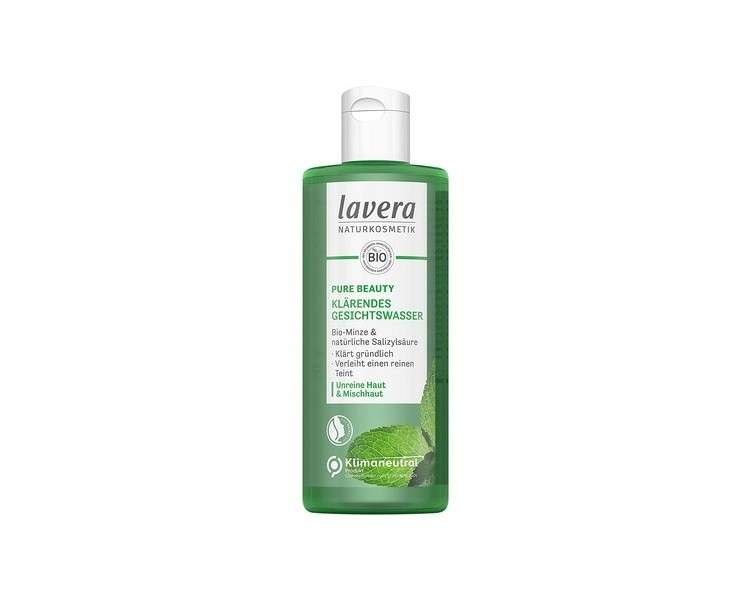 lavera PURE BEAUTY Clarifying Facial Toner for Clear Skin Deep Cleansing Natural Vegan 200ml