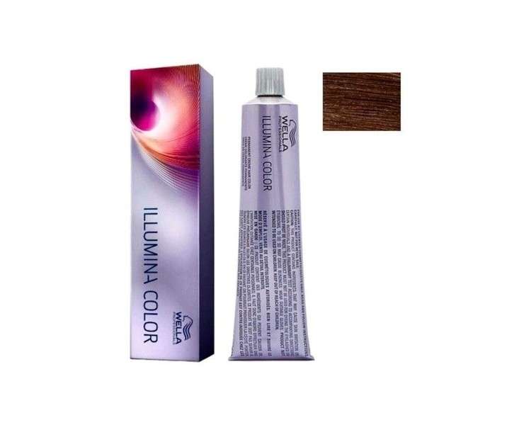 Wella Illumina 7/7 Medium Coffee Auburn Hair Dye 60ml