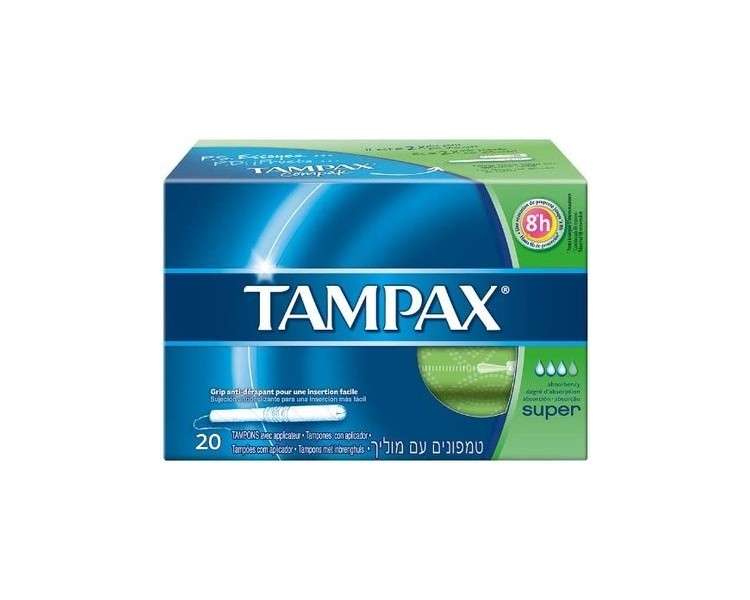 Tampax Classic Super Tampons 2 x 20