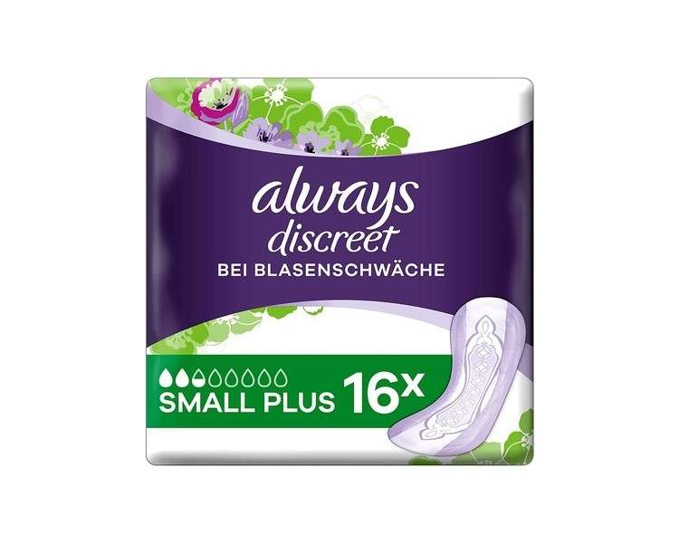 Always Discreet Incontinence Pads Small Plus for Bladder Weakness