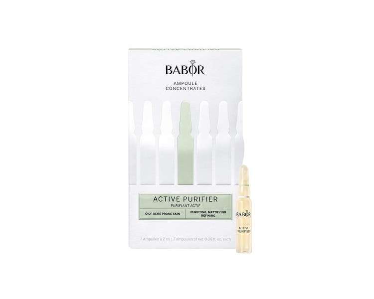 BABOR Active Purifier Face Serum Ampoules with Tea Tree Oil for Reduced Impurities 2ml