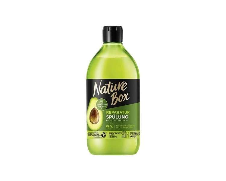 Nature Box Repair Conditioner with Avocado Oil 385ml - 100% Social Plastic Bottle