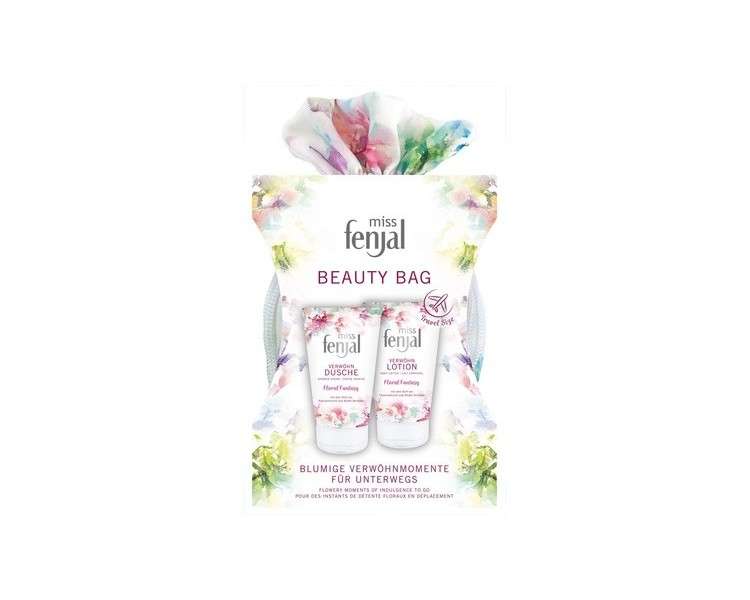 Miss Fenjal Floral Fantasy Shower and Lotion with Beauty Bag 150ml