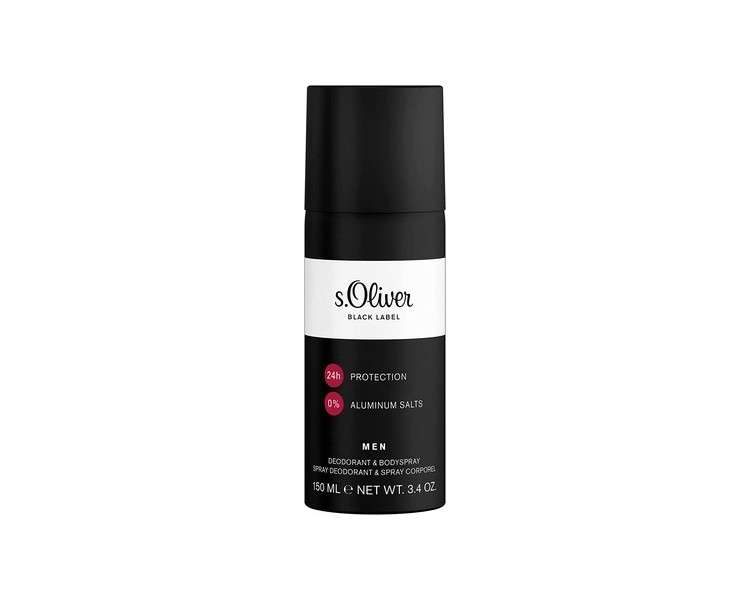 s.Oliver Black Label Men Deodorant & Bodyspray 150ml Can