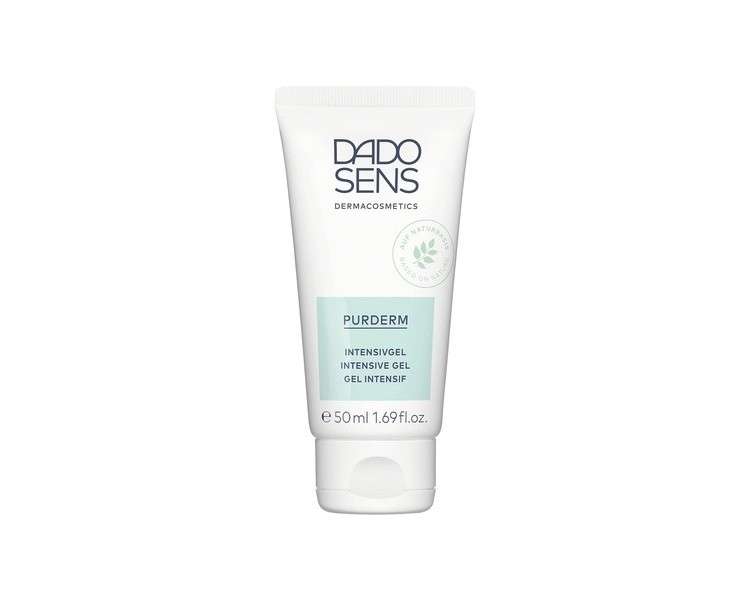 Dado Sens PurDerm Intensive Gel 50ml for Intensive Care of Impure Skin - Therapy Support for Acne & Late Acne