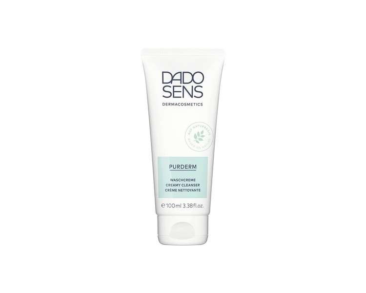 Dado Sens PurDerm Cleansing Cream 100ml for Gentle Deep Cleansing of Impure Skin - Suitable for Sensitive Skin - Therapy Support for Acne and Late Acne